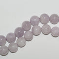 Cuentas redondas de amatista lavanda de 16" de 12 mm - Hilo de 40 cm.