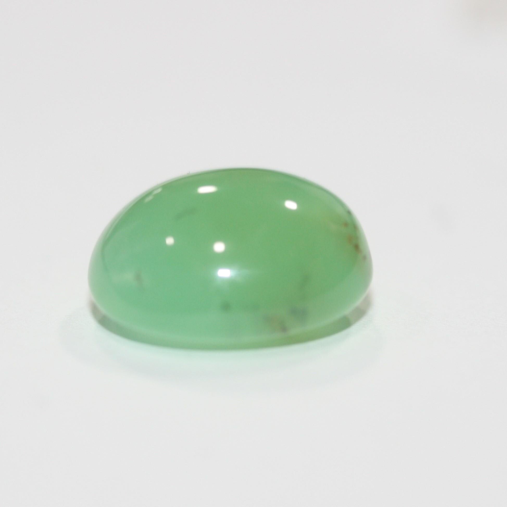 Blue Green Peruvian Opal Cabochon 15.6x14mm 6.32ct - Natural Untreated Gem- Unique color- Jewellery Supplies- Inclusion Stones Natural