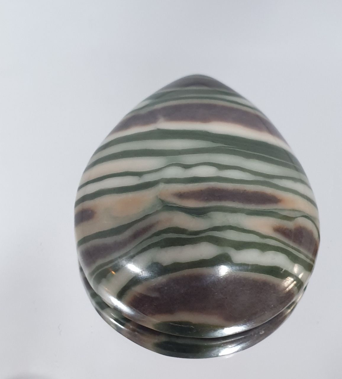 Big Natural Unique Rainbow Calcite Drop Cabochon 95ct  41x31mm 11mm t- Natural Gems- Rare Gems