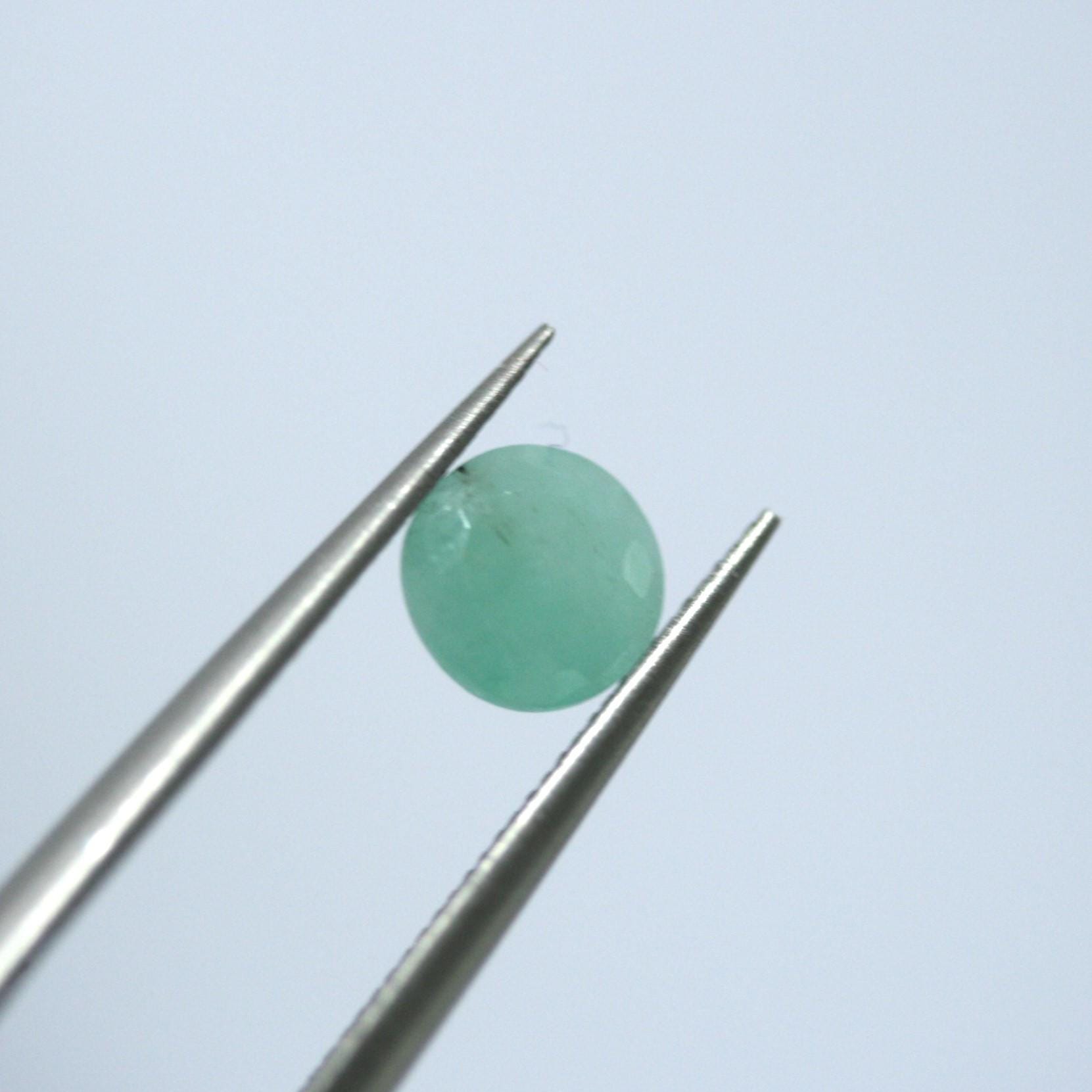 Lote de Esmeraldas Facetadas Redondas de 6mm.(10 piezas)