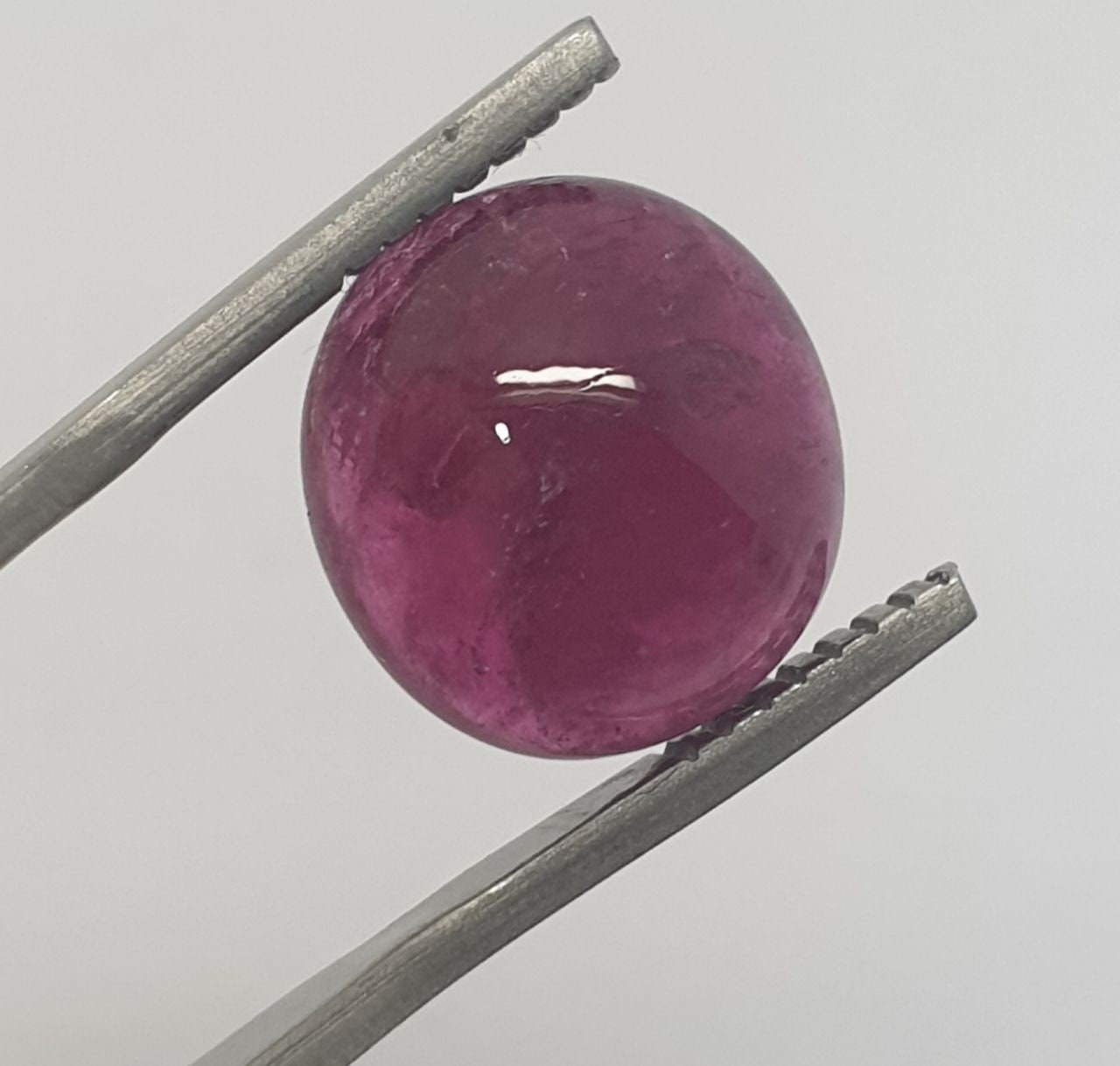 Pink Tourmaline Rubellite Oval Cabochon 12.5x11.5mm 6.2ct Natural Gemstones