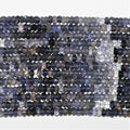 13" St Iolite Faceted Rondelle Beads 4x3mm.- Strand 33cm.