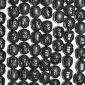 Cuentas de cabeza de Buda talladas en hematita de 16", 10 x 9 mm, hilo de 40 cm.