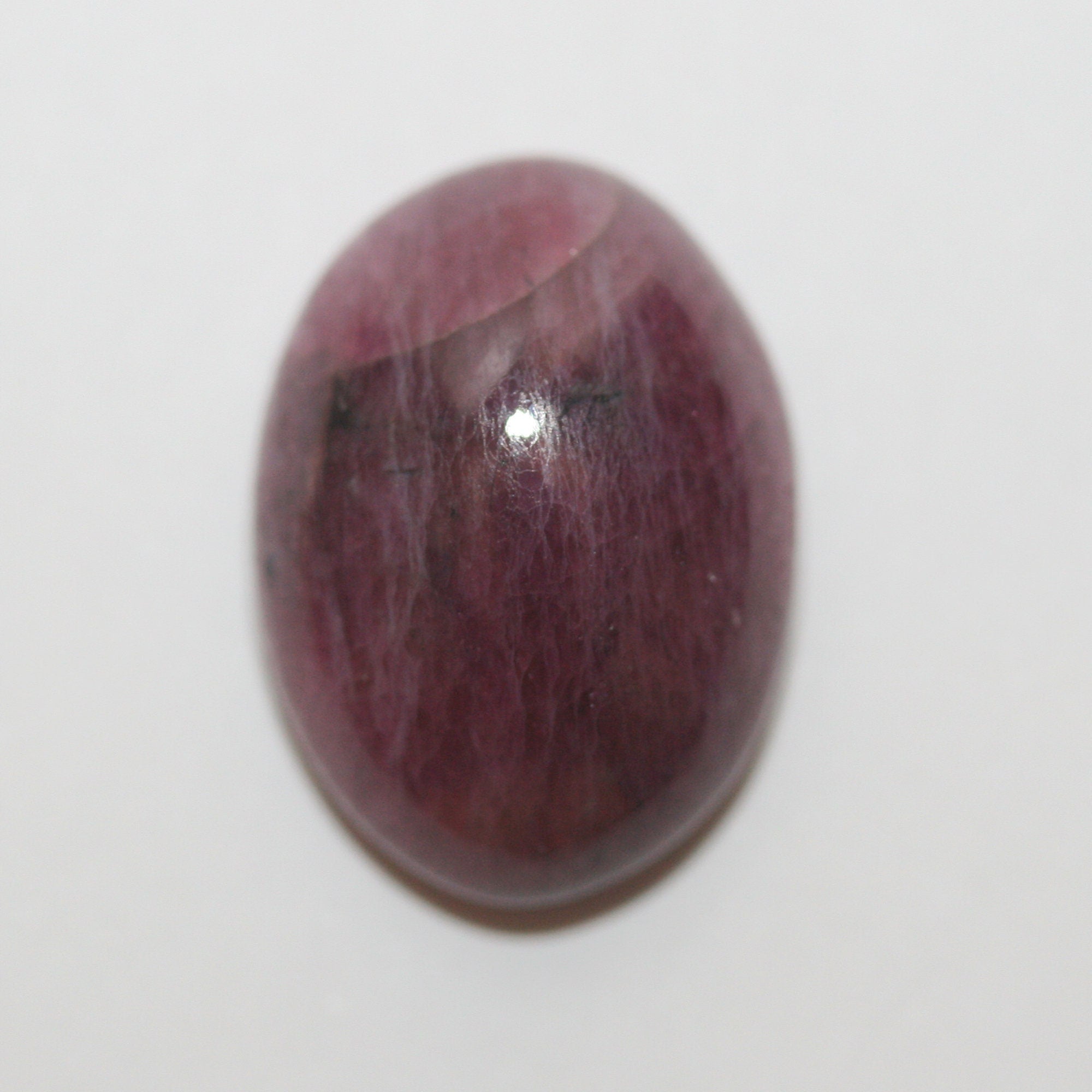 Ruby Oval Cabochon 17.4x12.7mm.-(15.4ct) Natural Untreated Gemstone