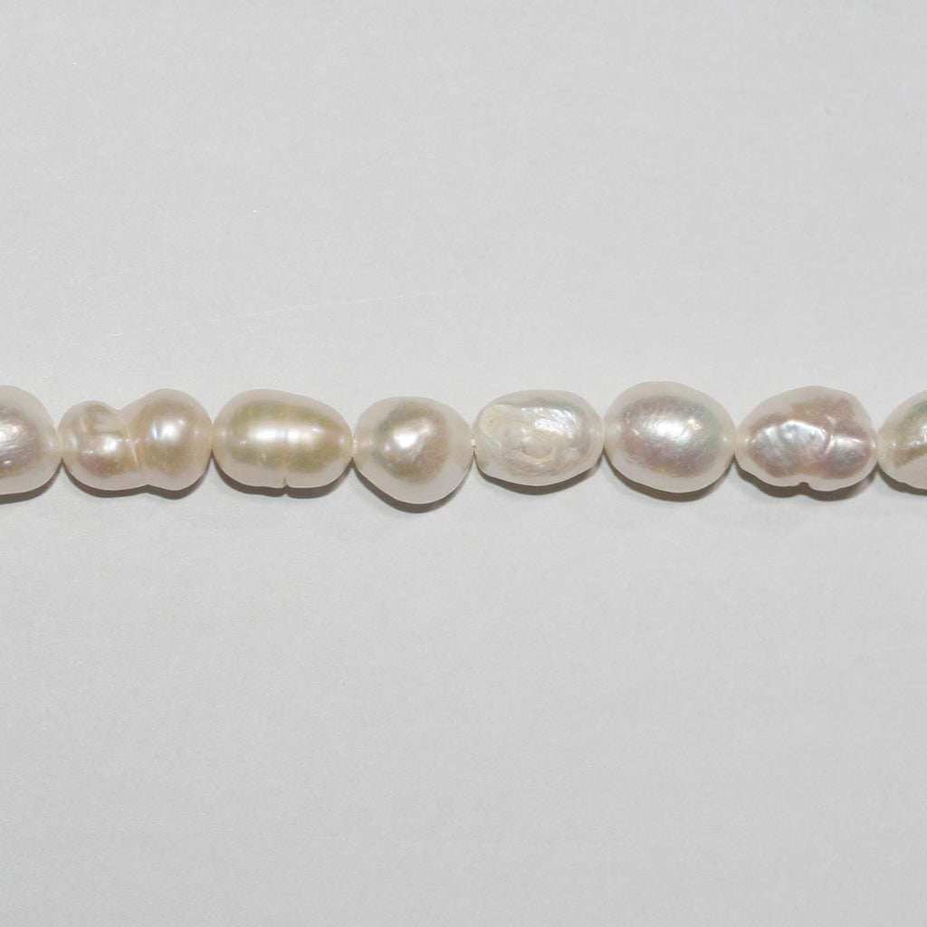 13" St Freshwater Baroque Pearl 8-9mm.Approx.-Strand 34cm  -Natural Pearls wholesale Prices