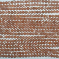 Cuentas redondas lisas de piedra lunar marrón de 16", 5-5,5 mm, hilo de 40 cm.