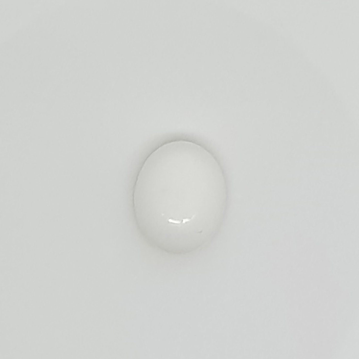 Lote de 6 cabujones ovalados de ágata blanca de 10 x 8 mm. (6 uds.).