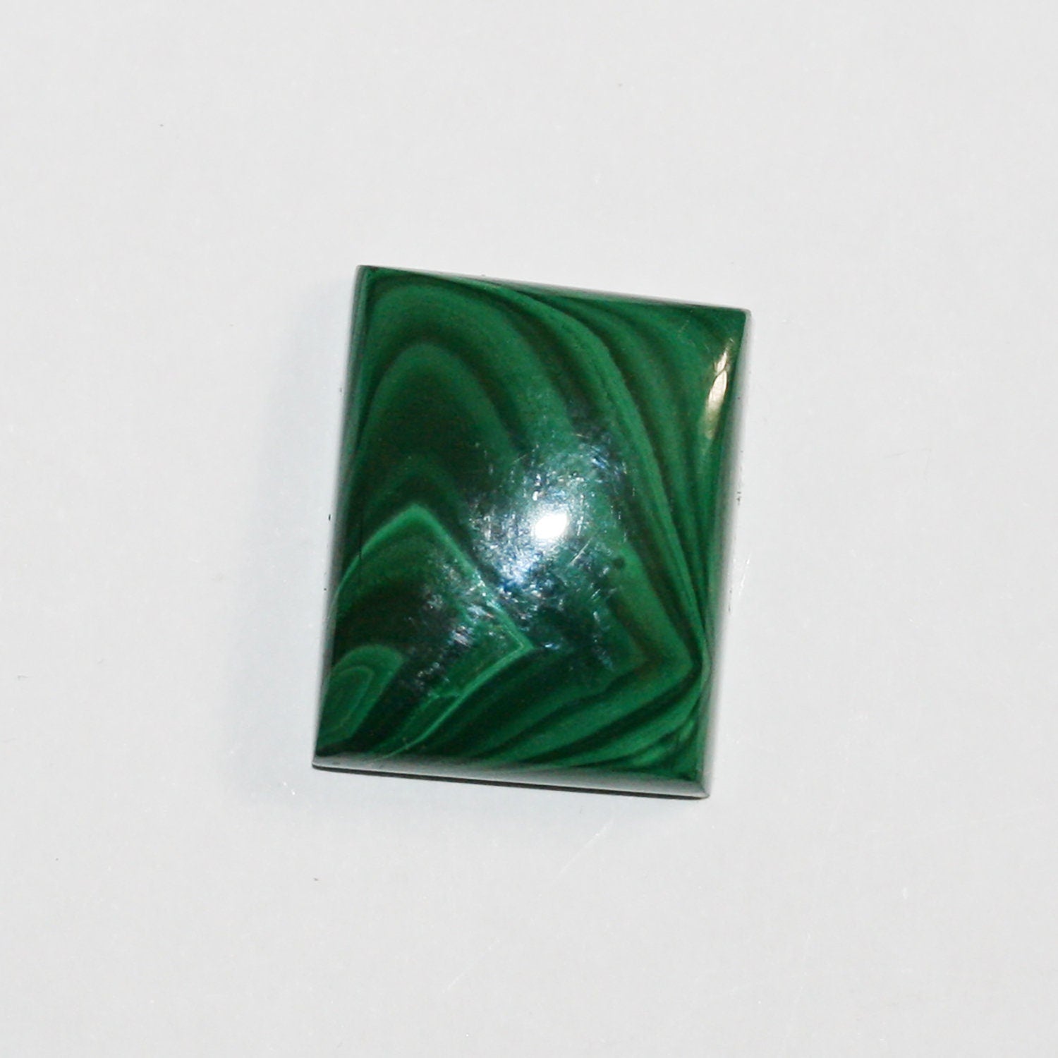 Malachite Rectangular Cabochon 22x17.5mm.(35.3ct)