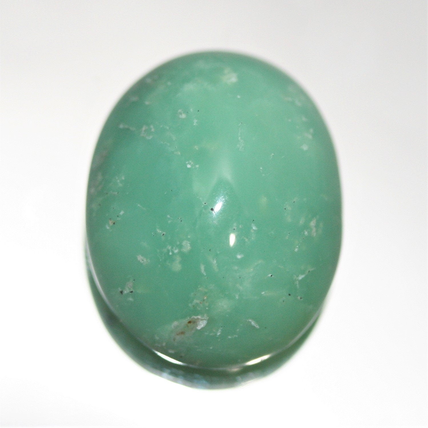 Chrysoprase Oval Cabochon 21.8x17.3mm.(25.71ct.).