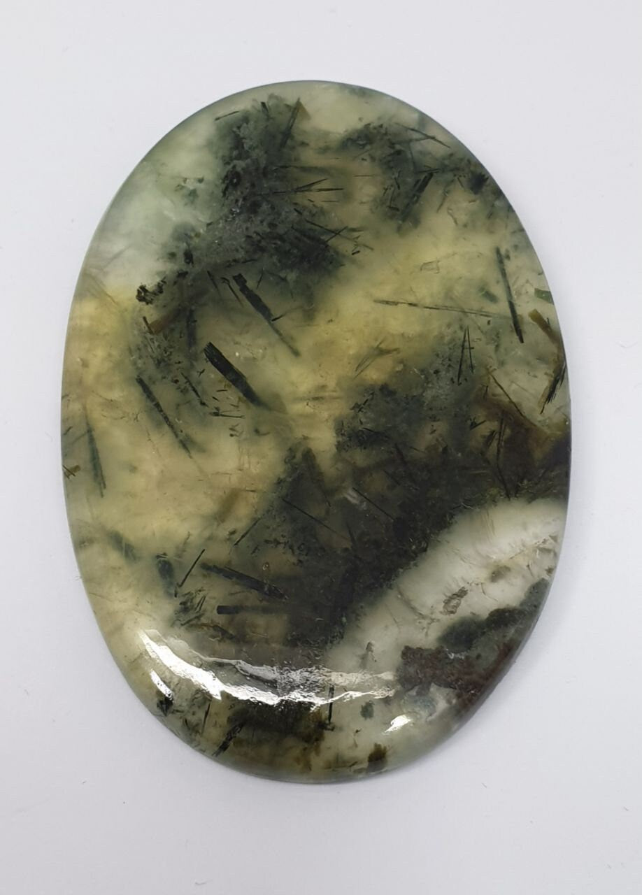 Huge  Natural Prehnite  Oval Cabochons 114ct  53x36mm -Gemstone Parcels-Loose Stones Wholesale Price