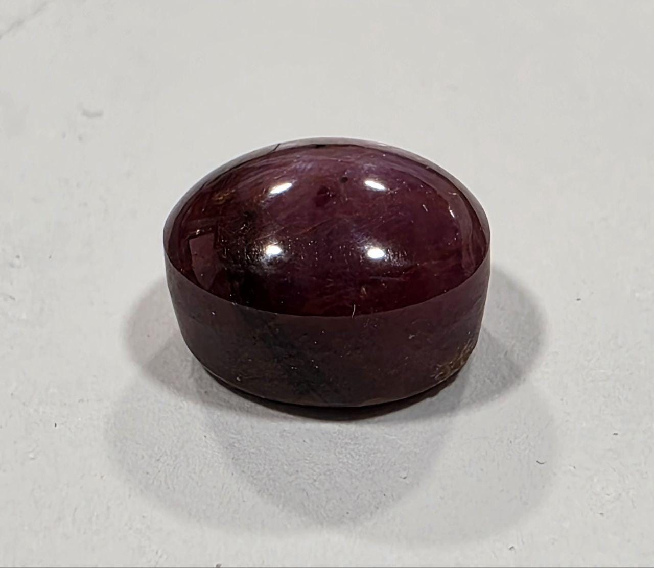 Star Ruby Smooth Oval Cabochon 10.5x9mm. (7.9ct.)