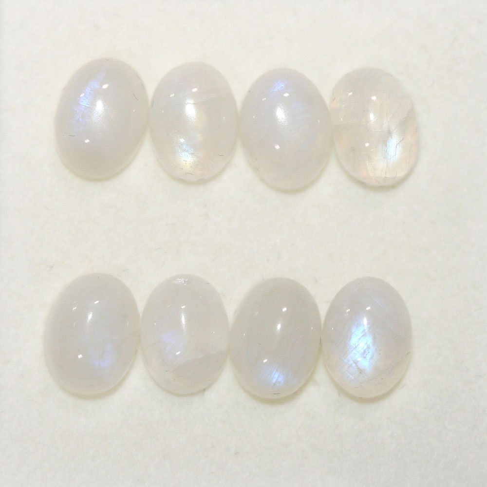 Lot 8Pcs. Moon Stone Oval Cabochon 8x6mm (8 pcs.)