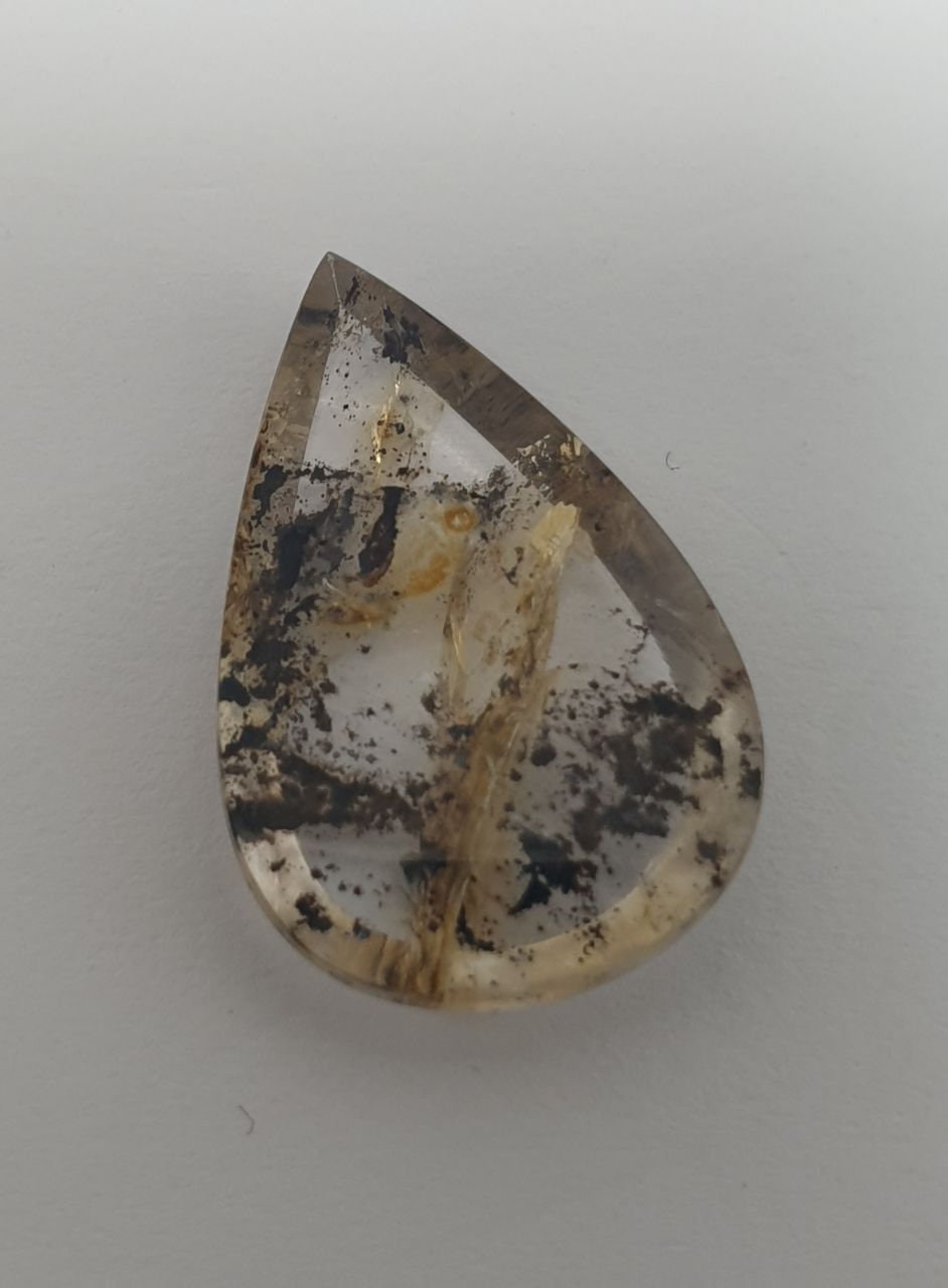 Natural Inclusion Dendritic  Quartz Trillion  Cabochon Made By Mother Nature 22.3x14.5x4.5mm 10.9ct- Inclusion Quartz- Healing Power
