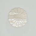 Pendentif feuille en nacre 32 mm.