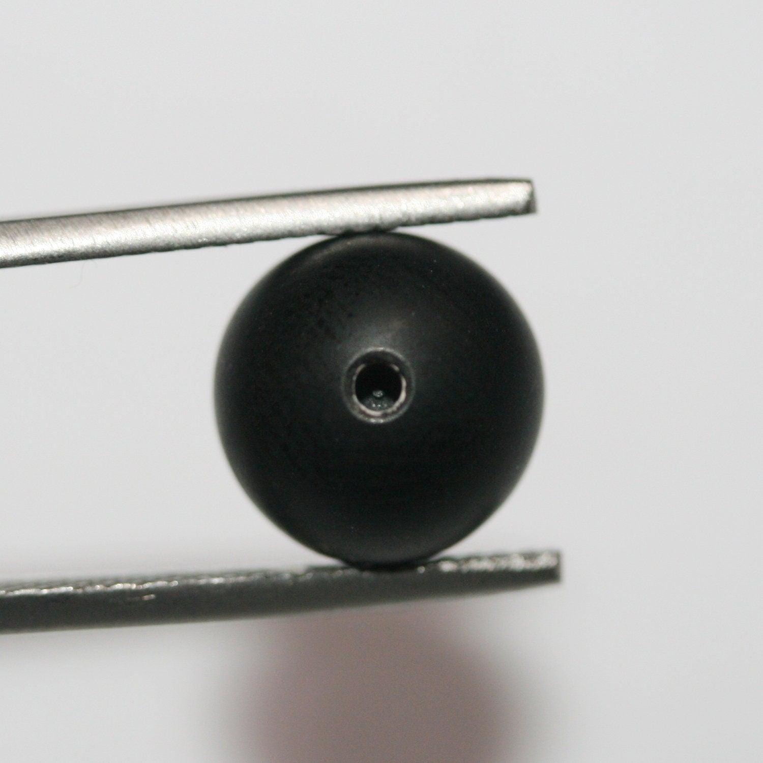 Foret demi-rond en onyx, finition lisse mate, 10 mm (8 pièces)