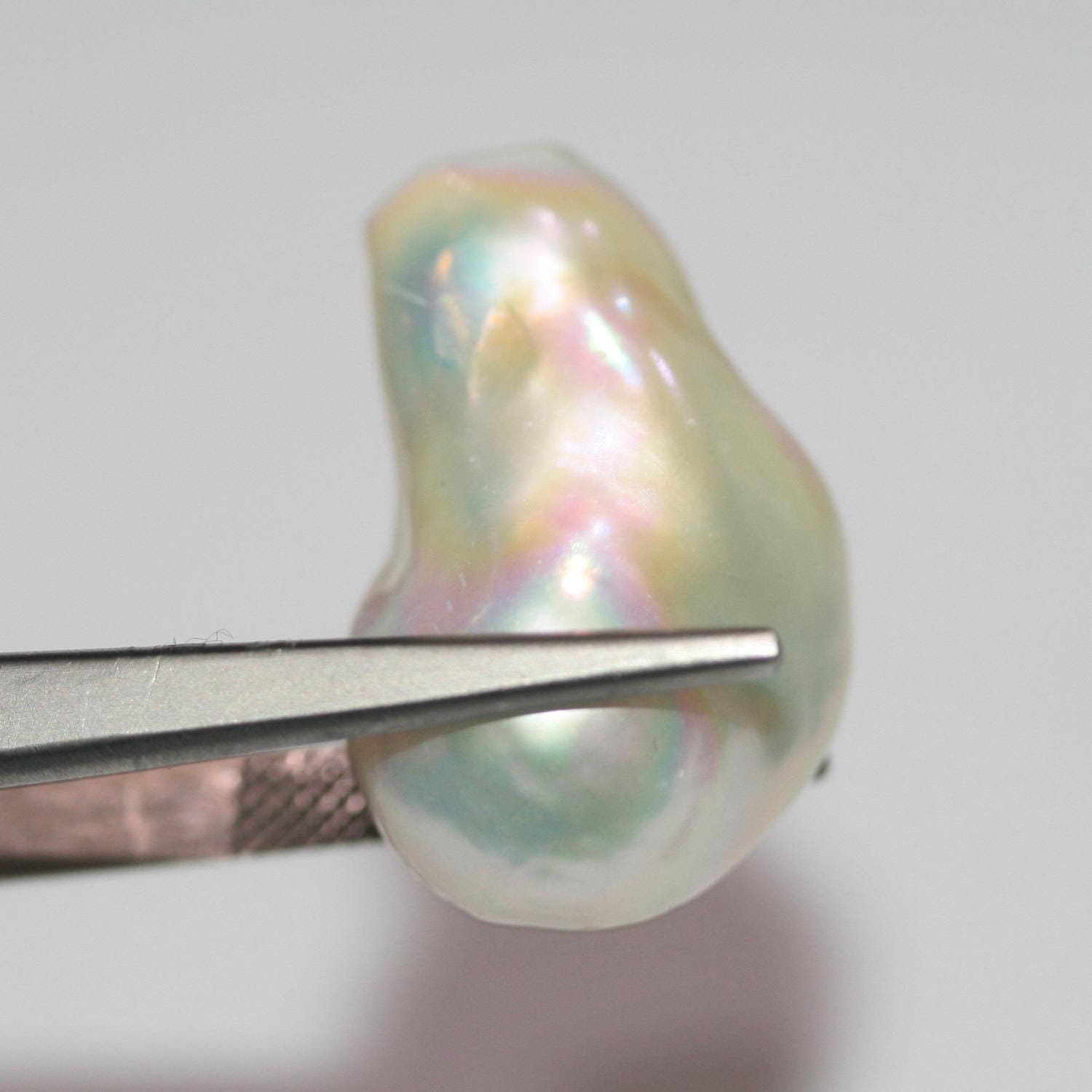 1 Pair High Cultured Barroque Pearl 24x16mm.Approx.-Without Drill. Round Natural  Pearl-Price Per 1 Pair