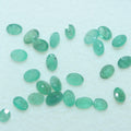 Lote de Esmeralda Facetada Ovalada 3,5x2,5mm.(25 Piezas)