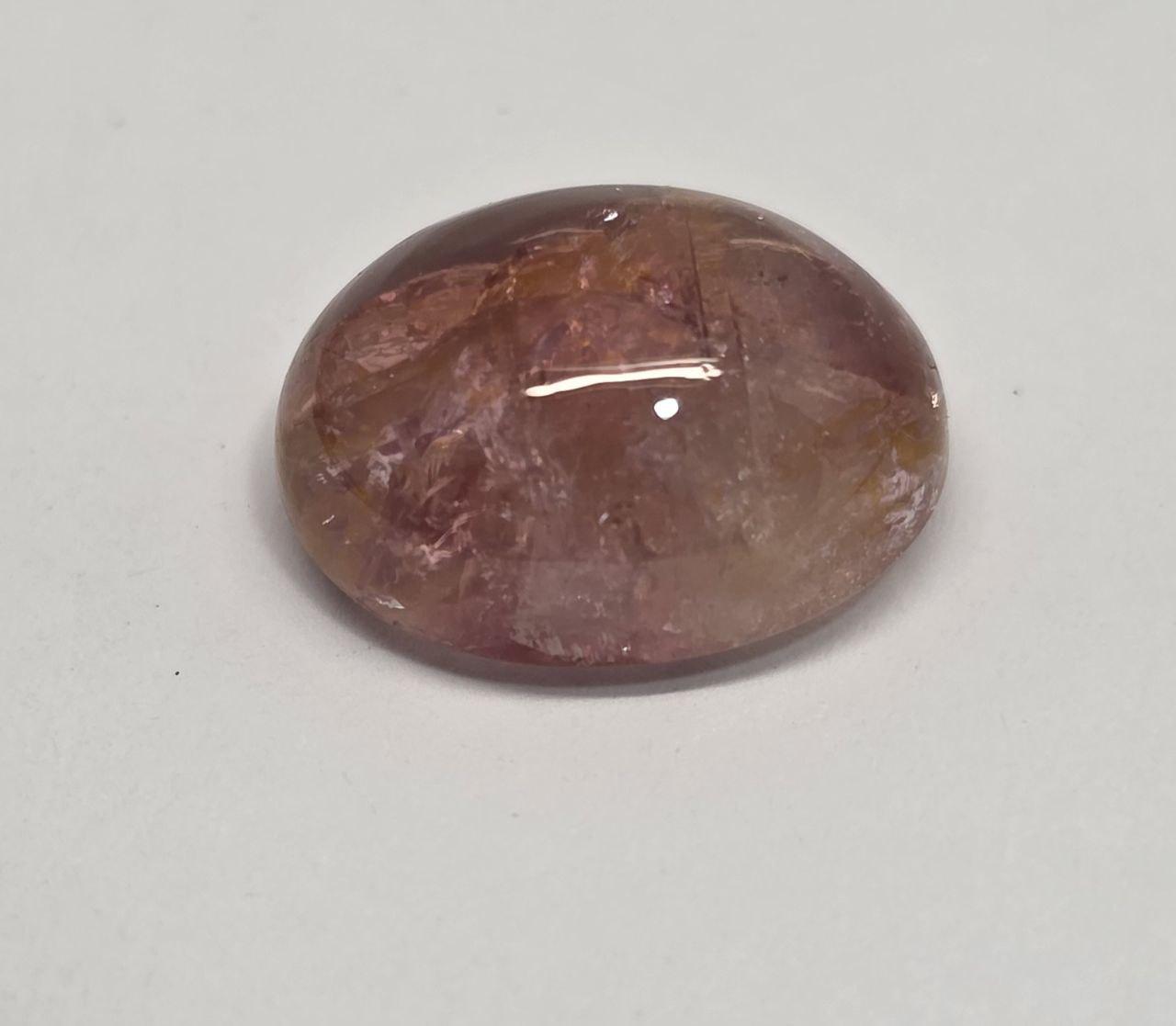 Soft Light  Pink Tourmaline  Oval Cabochon 13.7x11mm 8ct Natural Gemstones