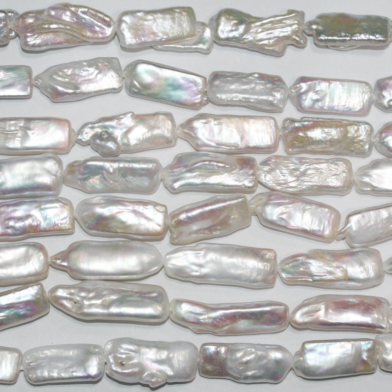 13" St Freshwater  Biwas Pearl 25x9mm.Approx.-Strand 37cm  -Natural Pearls wholesale Prices