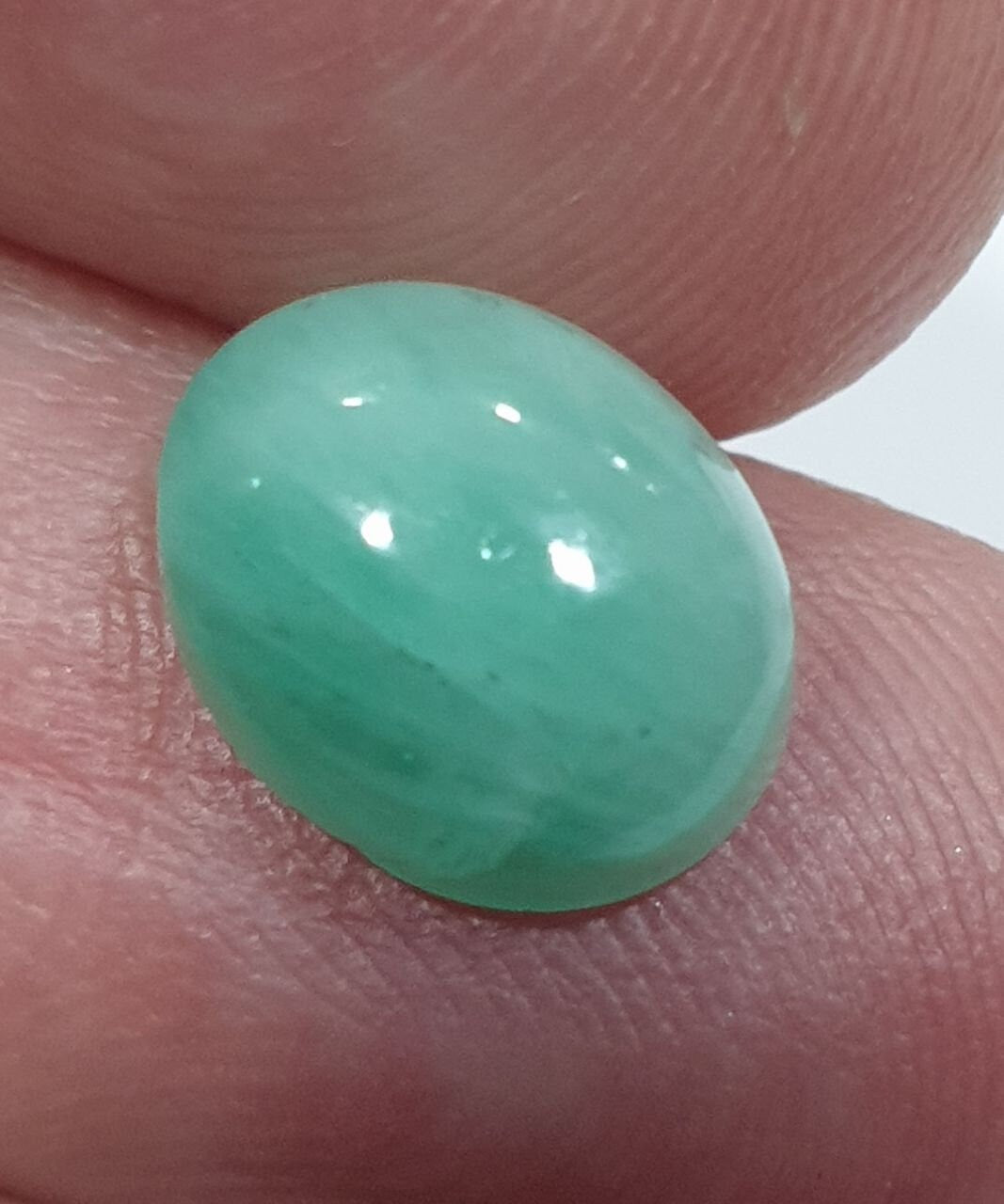 Emerald Oval Cabochon 10.1x8x5mm 3.21ct  Deep Color- Jewelry Supplier Wholesale