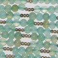Cuentas redondas lisas de calcedonia azul cielo de 8" (5-6 mm) - Hilo de 20 cm