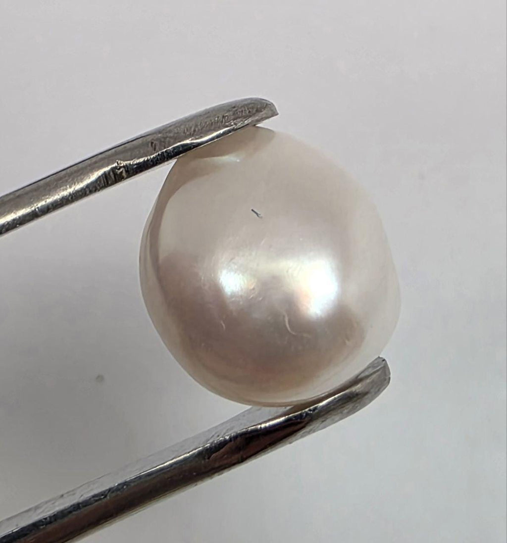 Perla de agua dulce barroca sin perforar, con brillo superior AAA, 15 x 13,3 mm (14,7 ct). Perla natural. Precio por unidad. Pendiente de perla.
