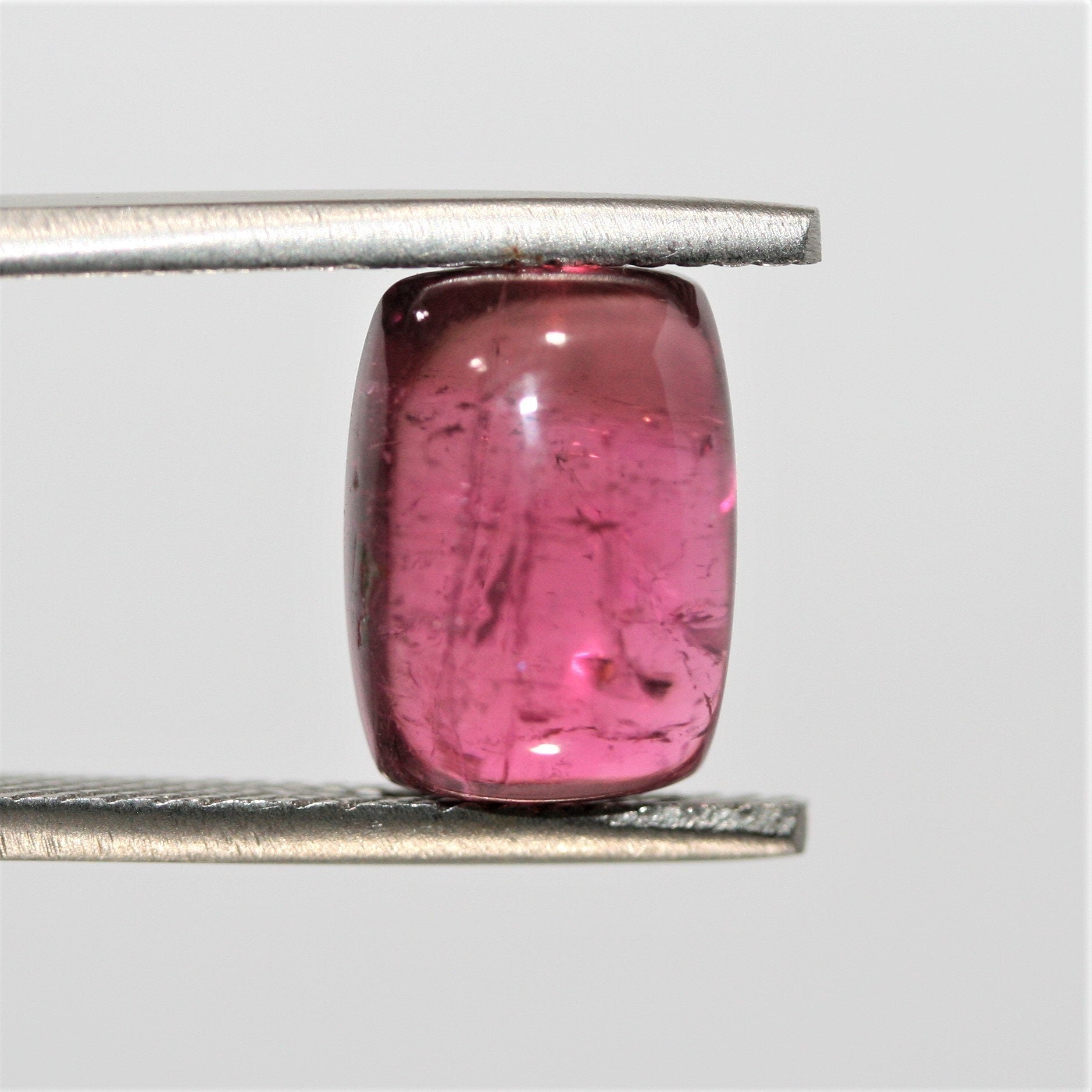 Pink Tourmaline Smooth Rectangular Cabochon 11.4x8.2mm. (5.27ct.)