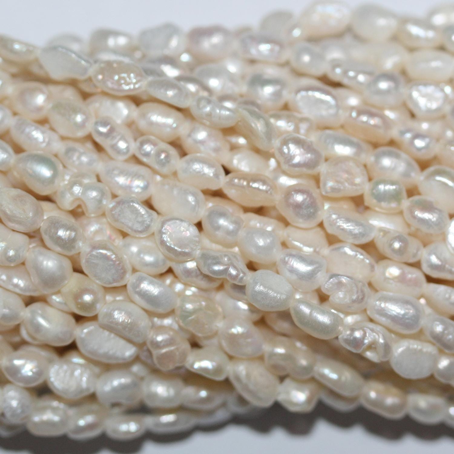 13" St Freshwater Baroque Pearl 6-7mm.Approx-Strand 35cm -Natural Pearls wholesale Prices