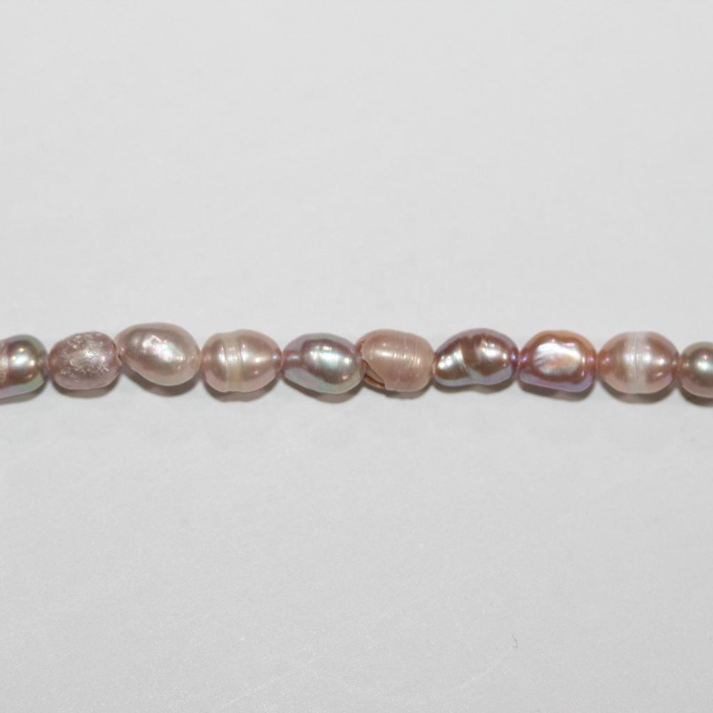 13" St FreshWater  Multicolor Oval Pearl Beads 4-4.5mm -Strand 35cm- Item.14770 -Natural Pearls wholesale Prices