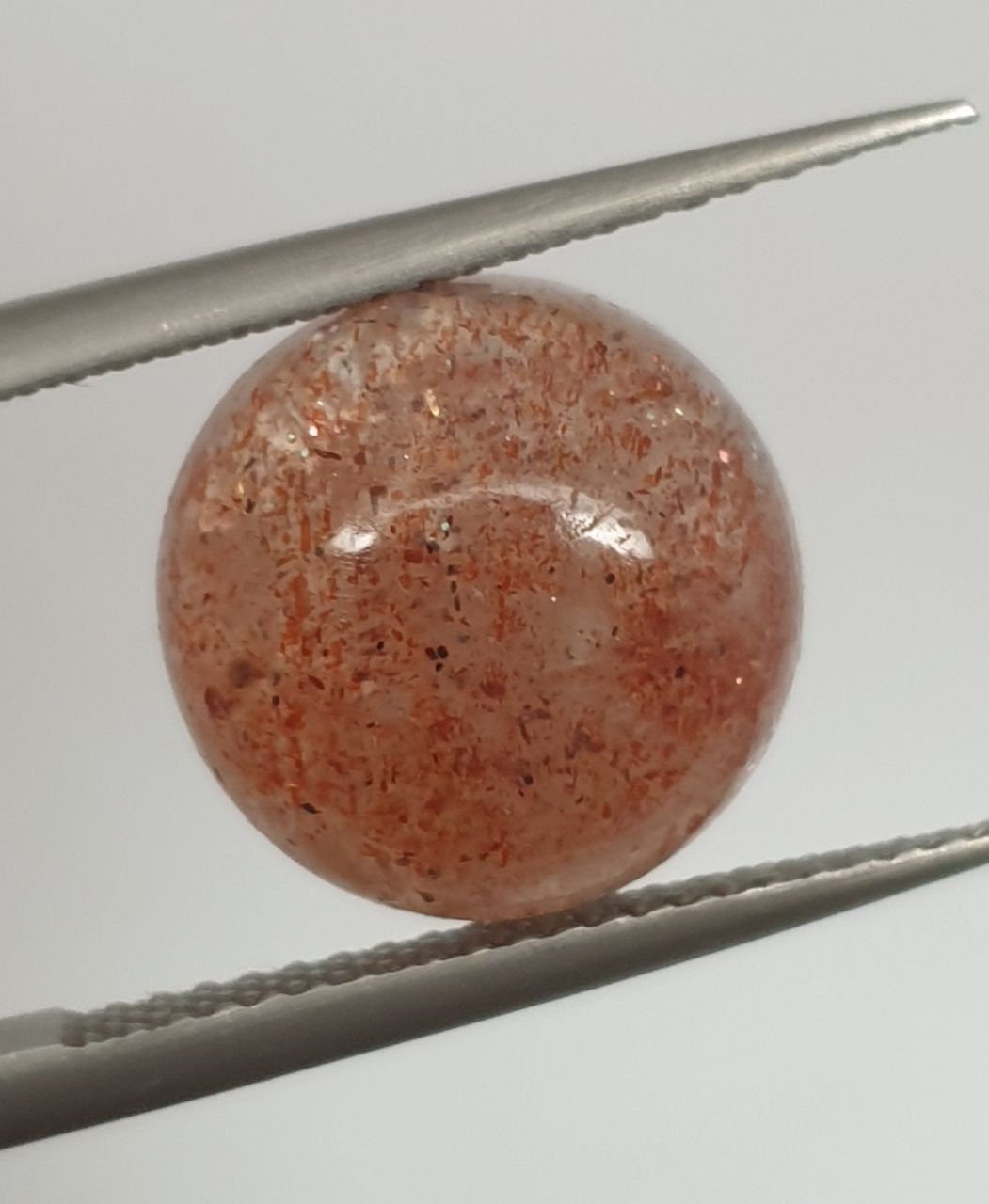 Natural Orange  Sunstone Round Cabochon 12mm  Gem And Gemstone Wholesaler