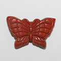 Colgante de mariposa de jaspe rojo 26x40 mm