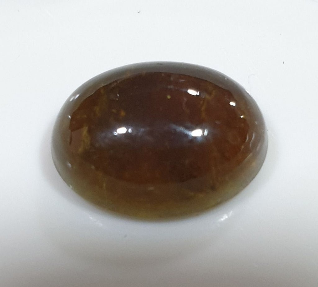 Natural Petro Brown Green Tourmaline Oval 11x8.5mm Cabochon. 3.5 Cts Brown Petro  Tourmaline Cabochon.