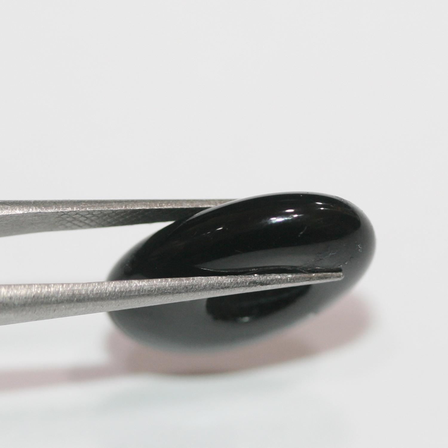 Colgante Ónix Ovalado Liso 20x15mm.