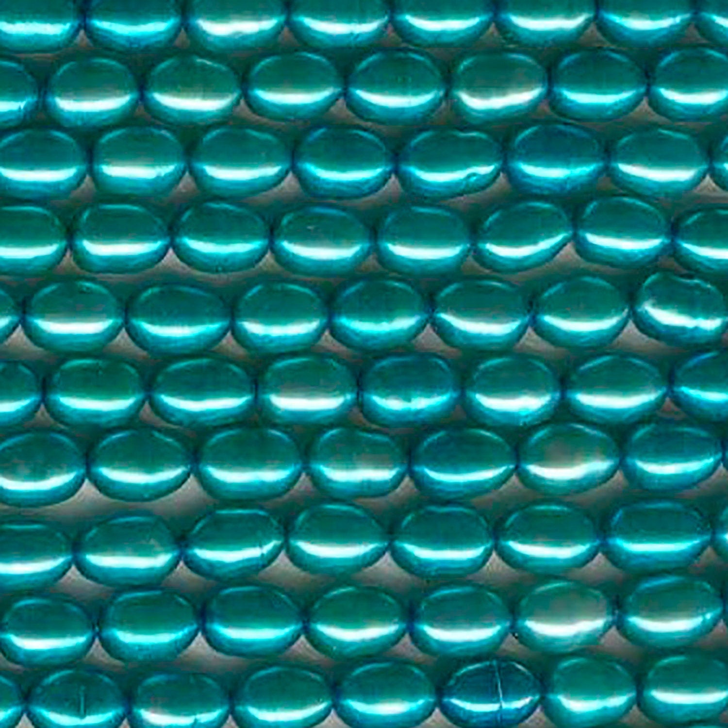 Perla verde de agua dulce ovalada de 15" (6-7 mm) - Hilo de 39 cm - Precios al por mayor de perlas naturales