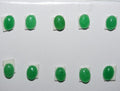 10Pcs Lot Green Jade Oval Cabochon ( 10 Pcs  ) 9x7mm.