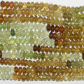 14" St Grossular Garnet Faceted Rondelle Beads 5x4mm.-Strand 37cm
