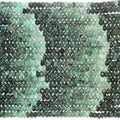 13" St Emerald Faceted Rondelle Beads 6x4mm.- Strand 33cm.