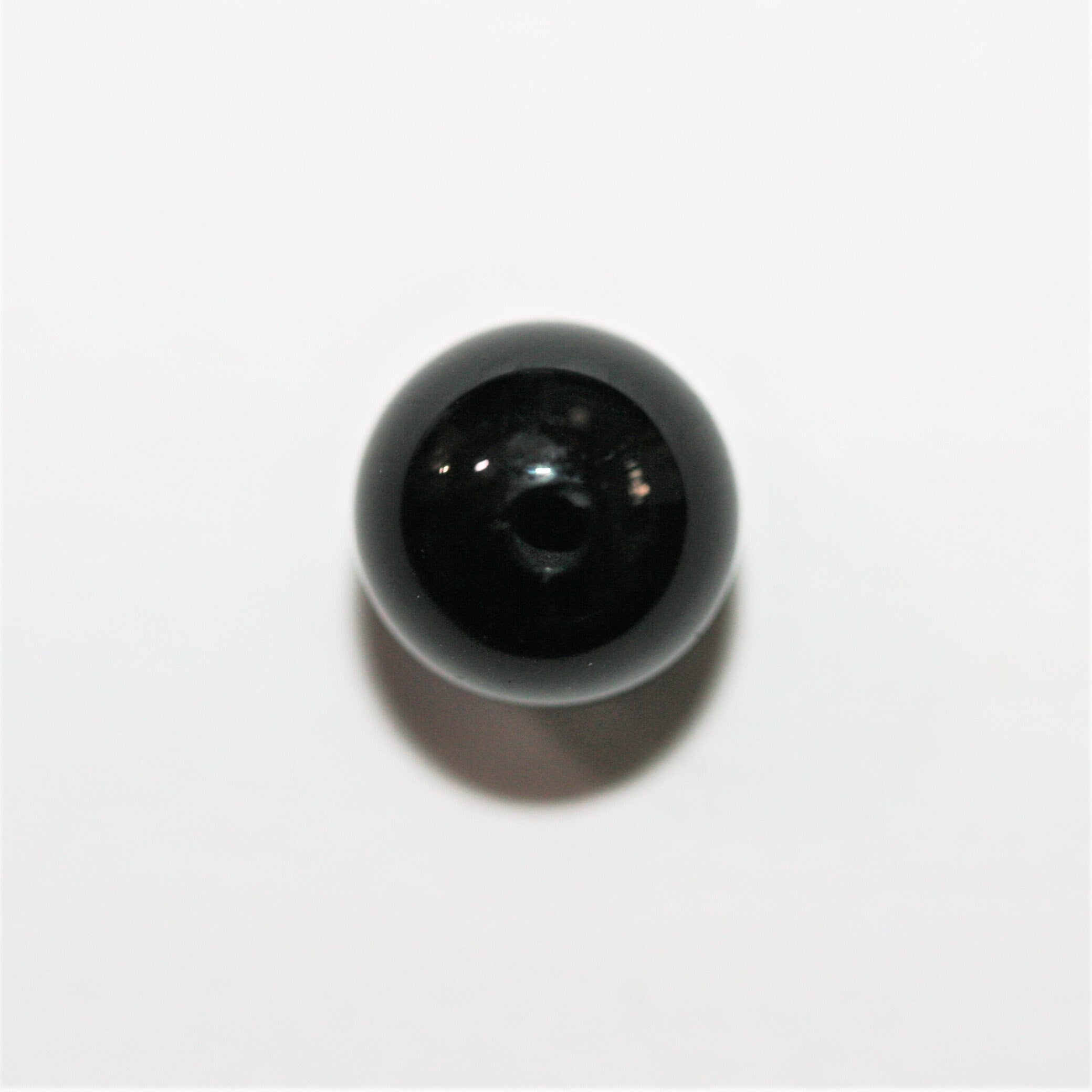 Ónix Semiperforado Liso Redondo 6mm.- 10 Piezas