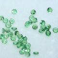Lote de granate tsavorita redondo facetado de 2-2,2 mm (2 ct) - Paquetes de piedras preciosas - Piedras sueltas - Precio al por mayor