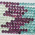 Perles rondes lisses en fluorite St, 15 pouces, 6 mm - Fil de 39 cm