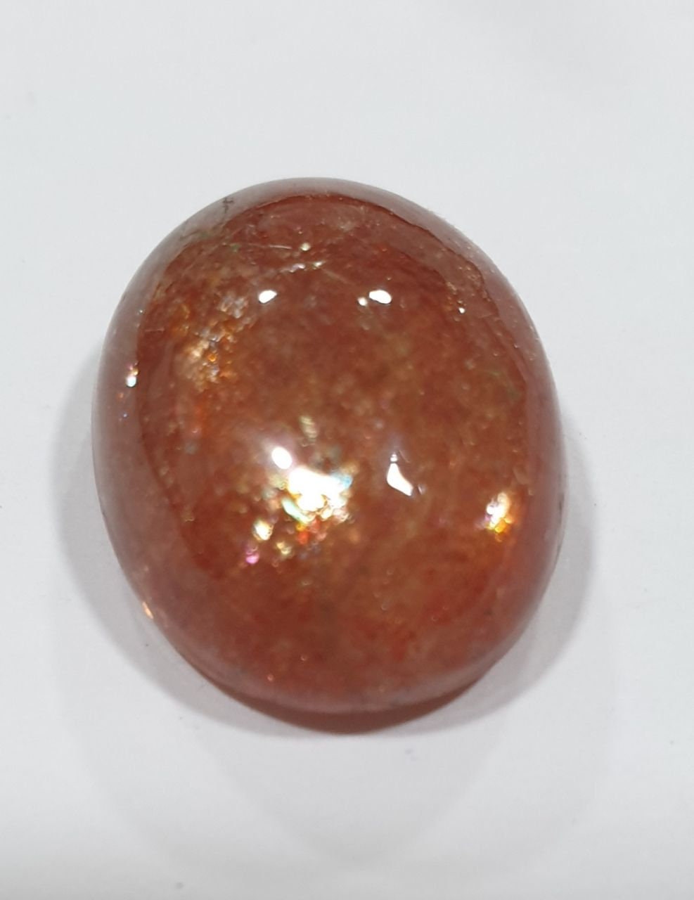 Natural Sunstone Cabochon 18x14mm  15.36ct  Top Quality Designer Piece