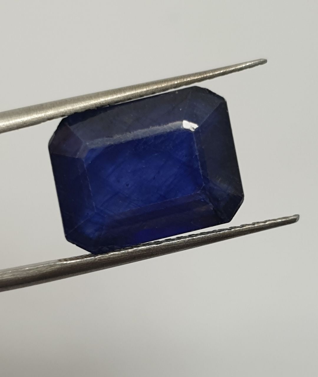 Blue Sapphire Octagon 15x11.5mm 12.58ct t-Deep Color Cut Stones and Cabochons Wholesale
