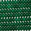 Perles rondelles lisses en jade vert St, 16 pouces (8 x 5 mm), longueur 40 cm.