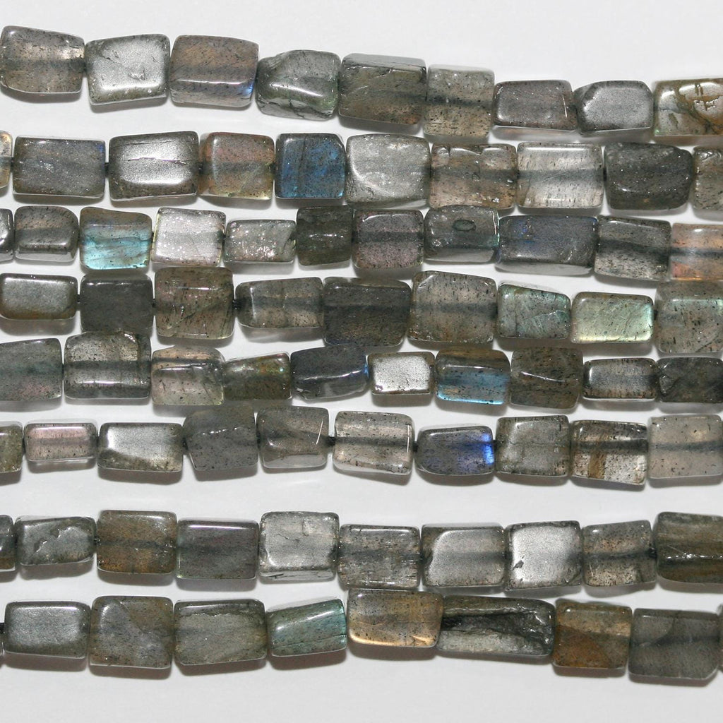 14" St Labradorite Smooth Brick Prism Beads  5x4mm.Approx.-Strand 36mm.