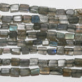 14" St Labradorite Smooth Brick Prism Beads  5x4mm.Approx.-Strand 36mm.