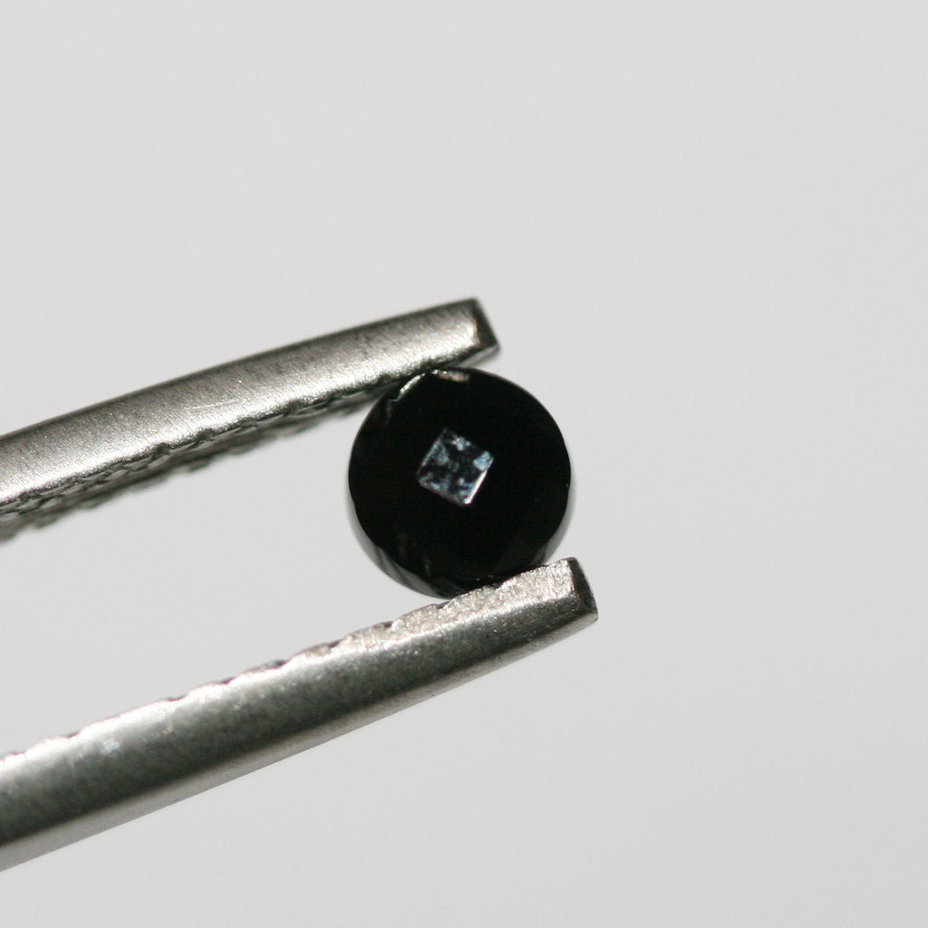 Lot de 15 cabochons ronds à facettes en onyx de 4 mm (15 pièces)