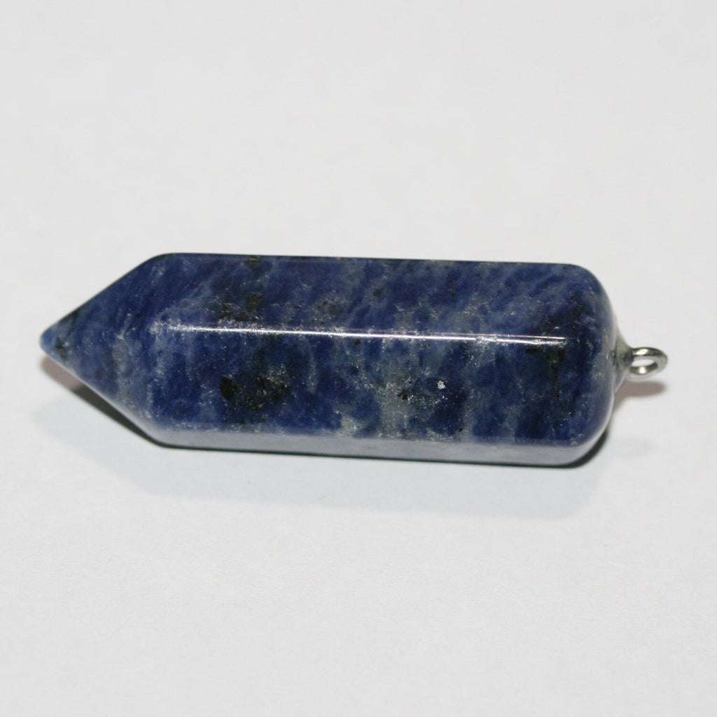 Pendentif prismatique en sodalite 45x14mm.Approx.