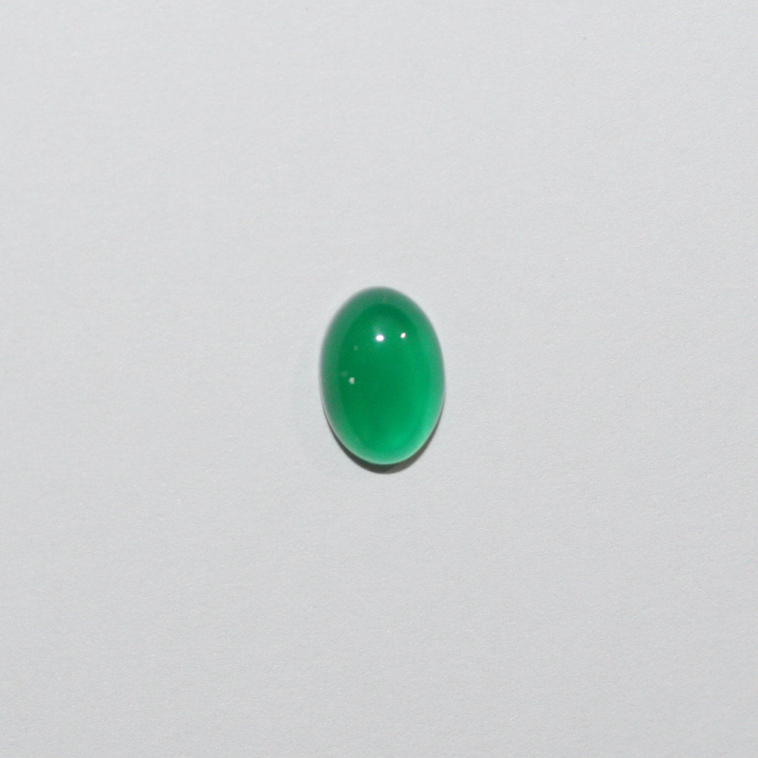 Lote de 16 cabujones ovalados de ágata verde de 7 x 5 mm (16 piezas).