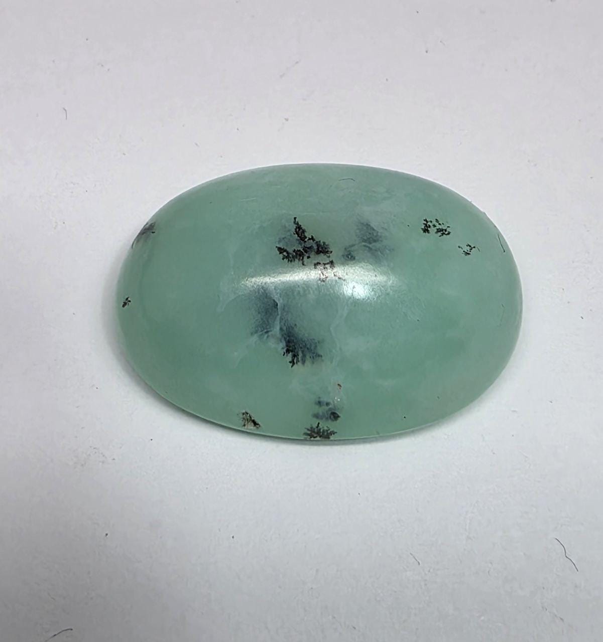 Big Blue Green  Peruvian Opal Cabochon 23.7x16.5x10.4mm 28.7ct - Natural Untreated Gem- Unique color- Inclusion Stones Natural