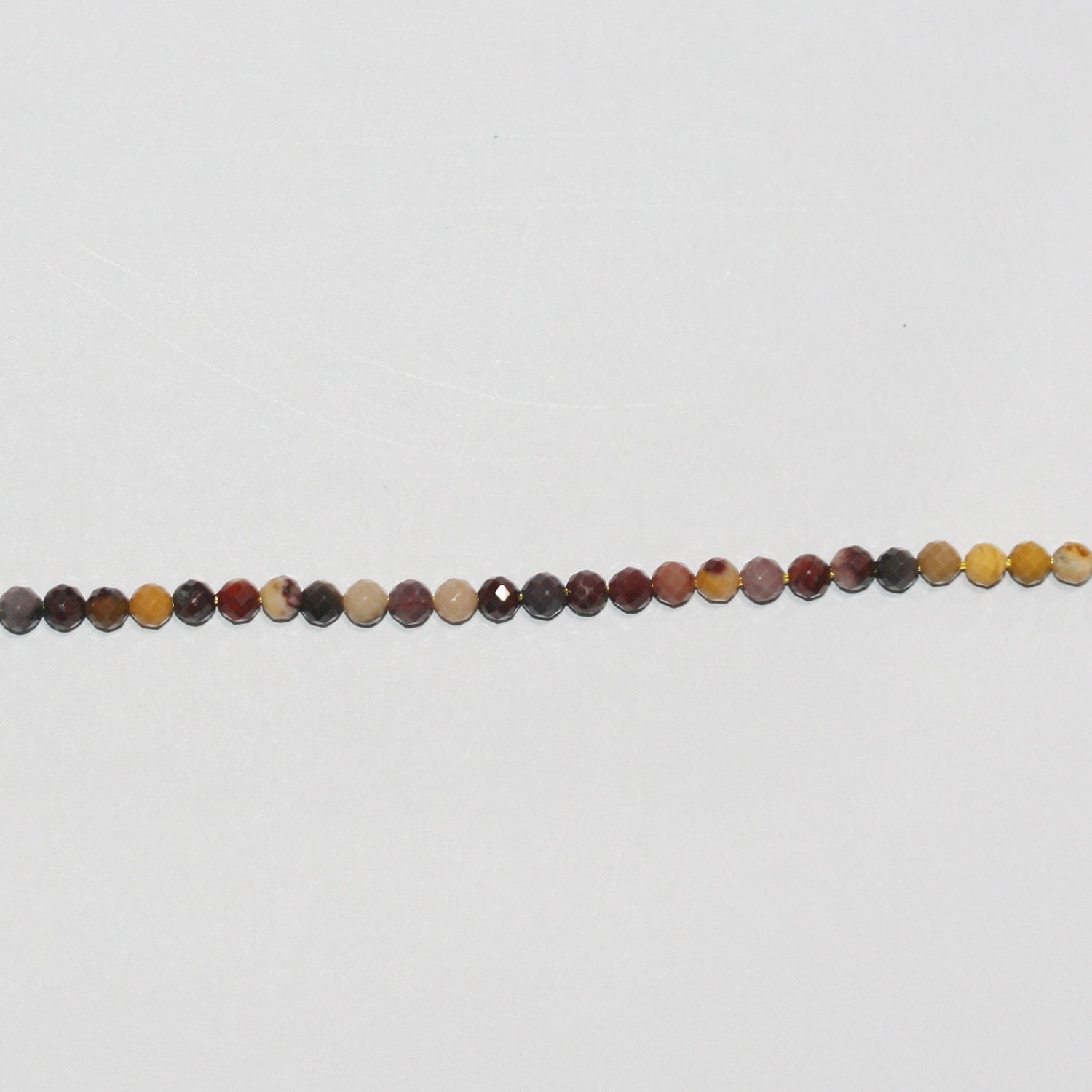 Perles rondes à facettes en St. Mookaite, 3 mm, 15 pouces (38 cm) - Fil de 39 cm